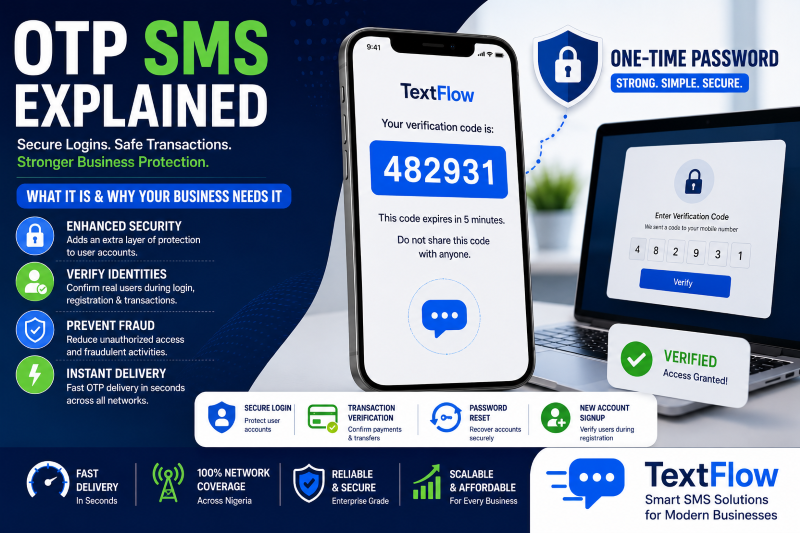 OTP SMS Explained: What It Is and Why Every Online Business Needs It